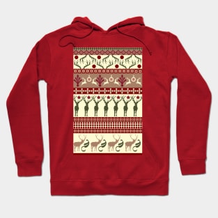 Classic Reindeer Ugly Sweater Hoodie